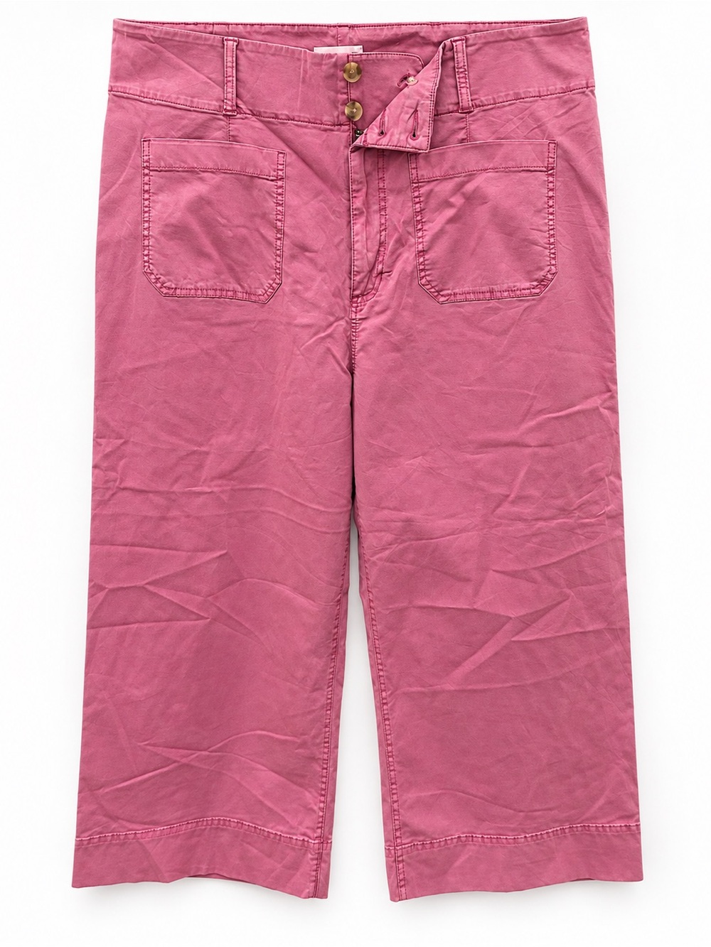 LC Lauren Conrad Pink Cropped Wide-Leg Pants Women’s Plus Size 16W